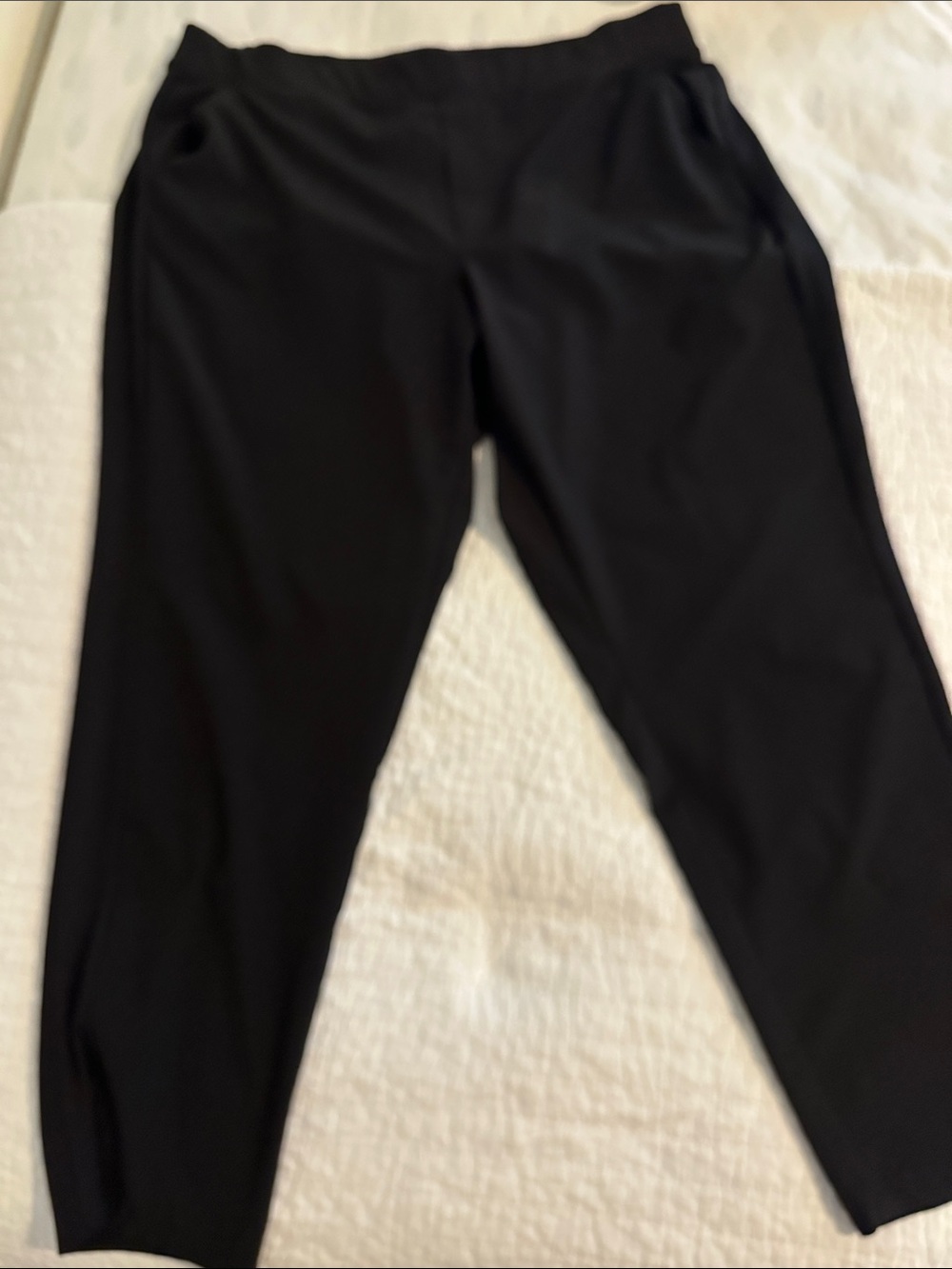 Black Straight-Leg Pants
